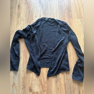 Theory Charcoal Knit Cardigan